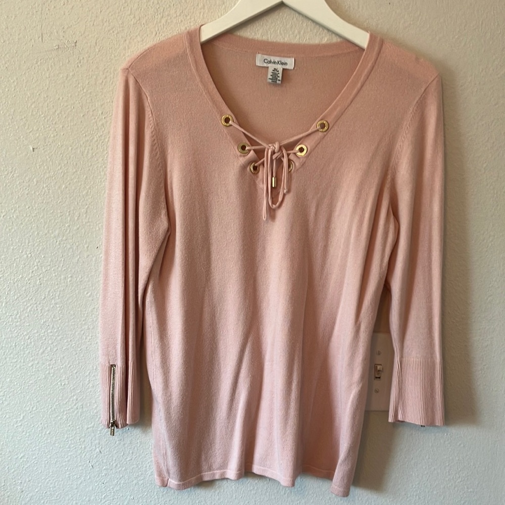 Pink Calvin Klein Top, Size Medium